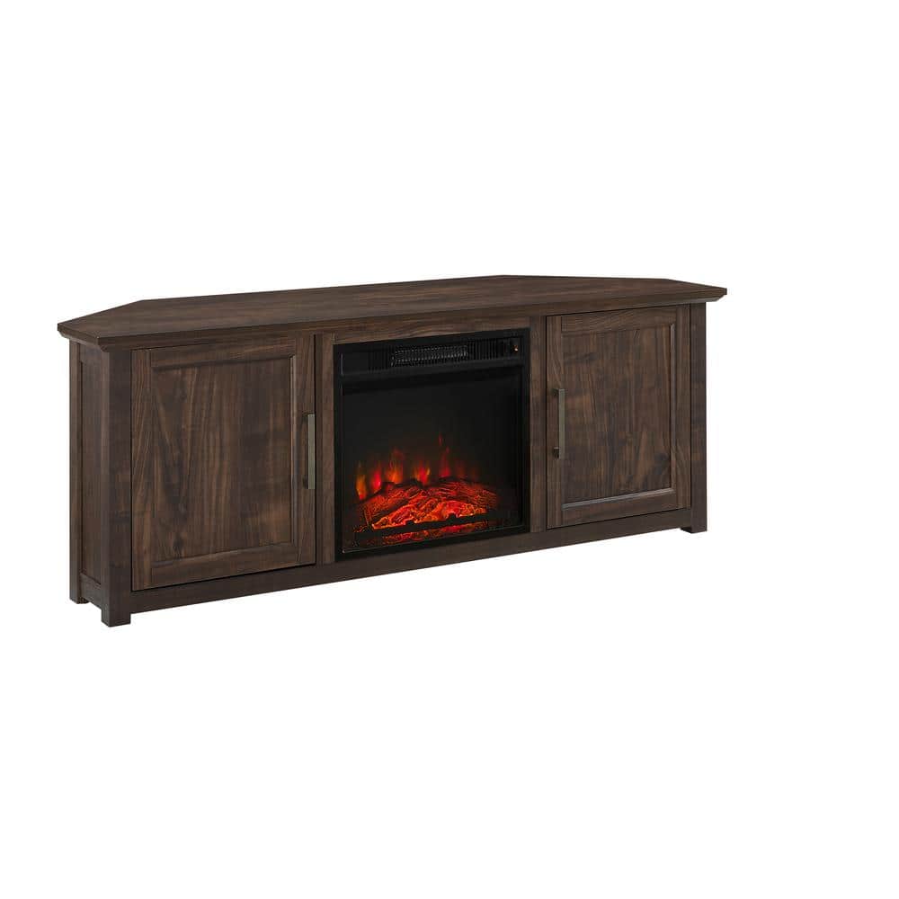 Crosley Furniture - Camden Corner Fireplace Tv Stand For 65+ Inch Tv - Brown