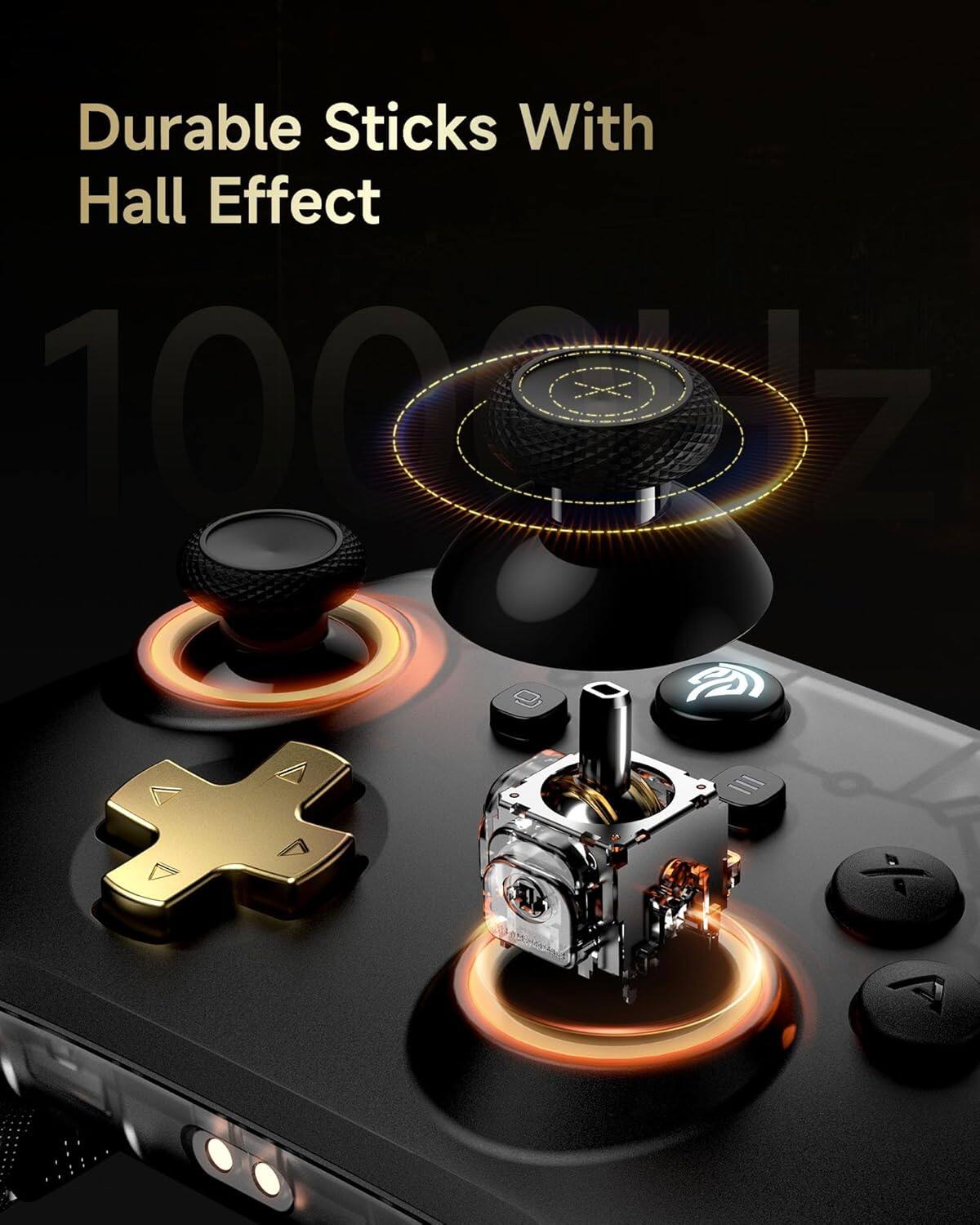 Durable Sticks With Hall Effect

1000Hz