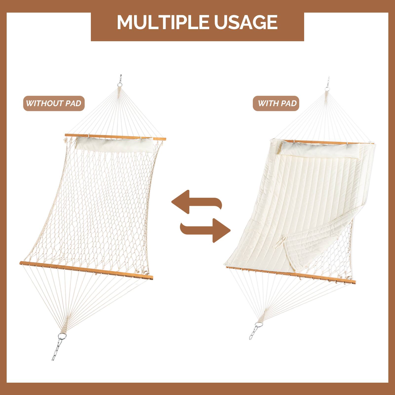 MULTIPLE USAGE

WITHOUT PAD

WITH PAD