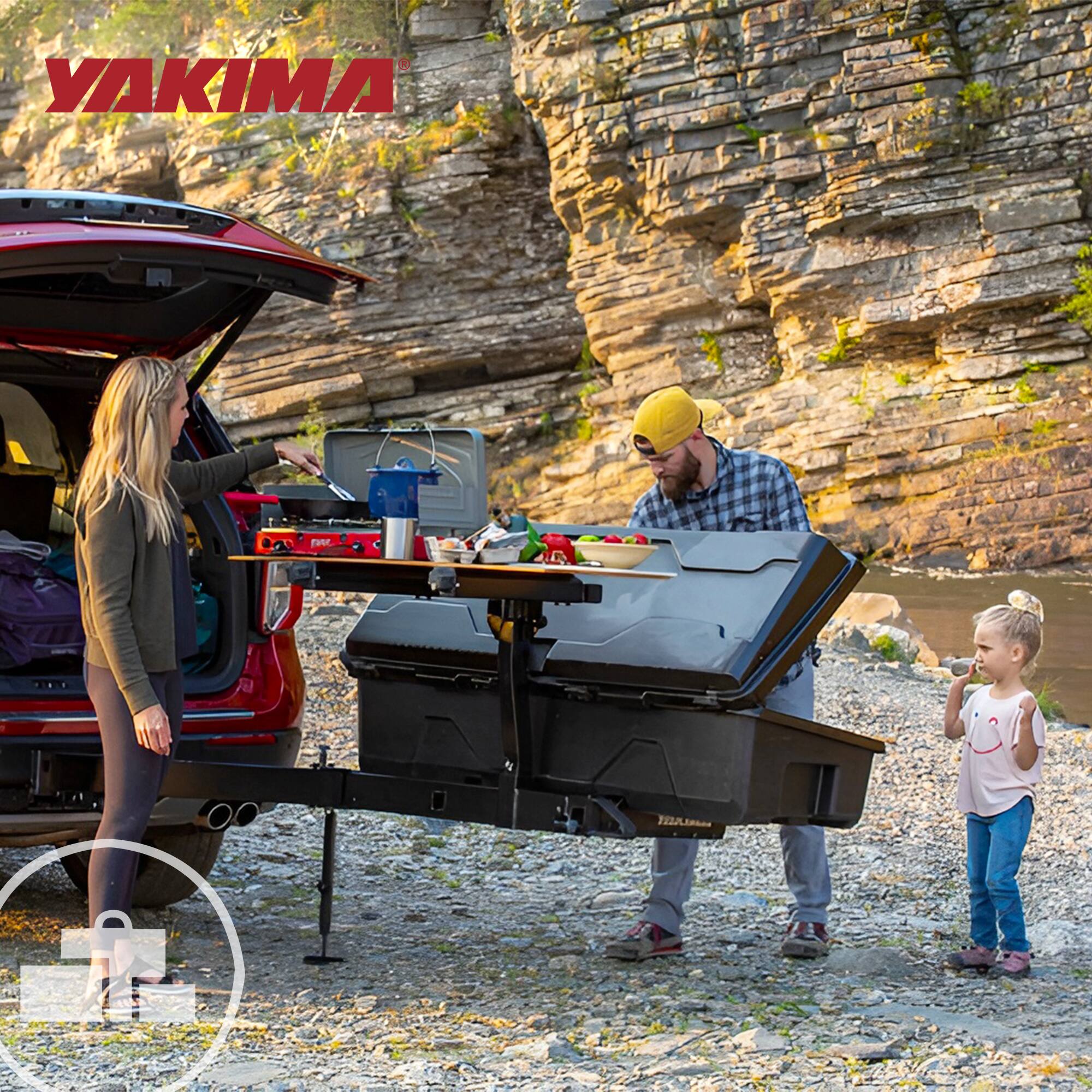 Alt View 6. Yakima - YAKIMA EXO BackDeck Table Top Mount Accessory for EXO Cargo Hitch Rack System - Tan.