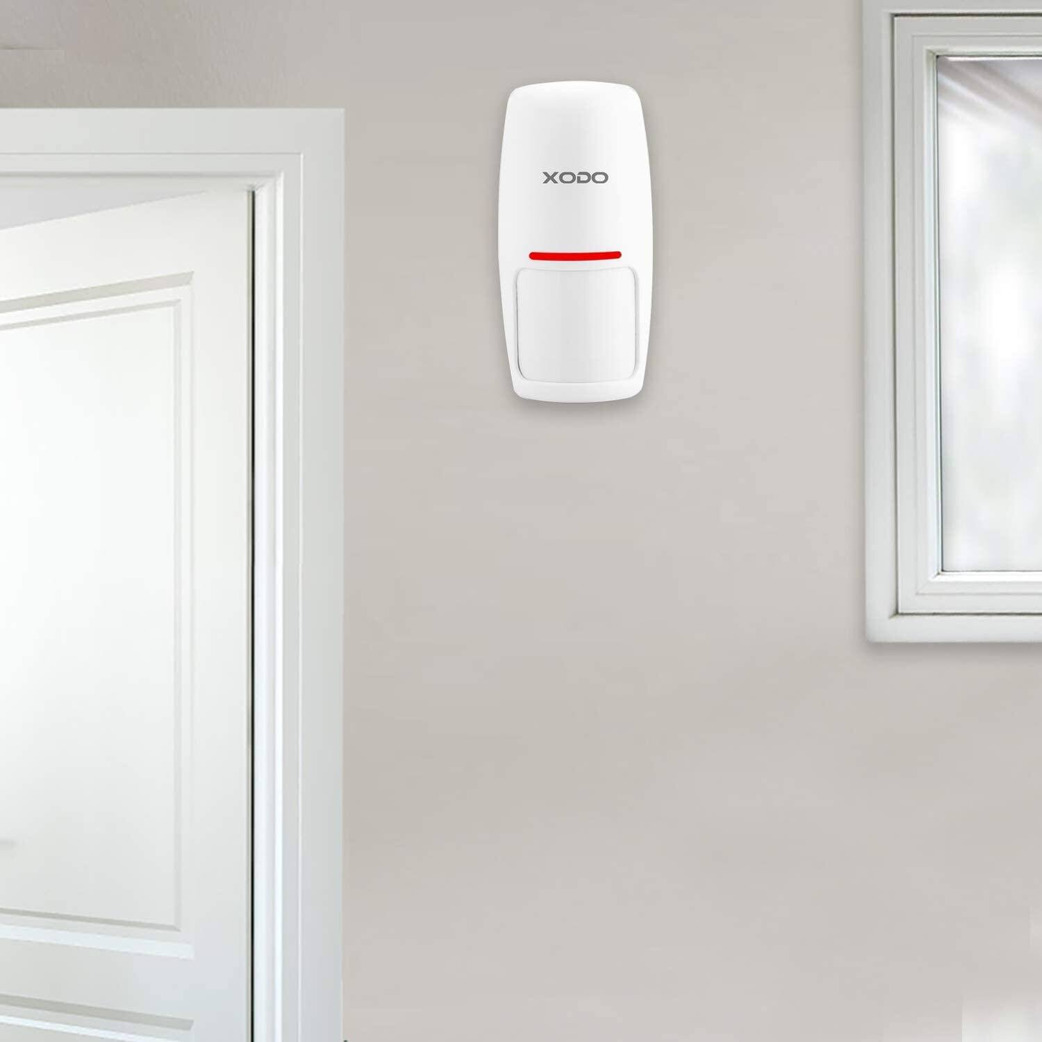 Alt View 3. XODO - PS2 Smart Home Wireless Motion Sensor (2-Pack) – Compatible with Google Assistant & Alexa (2-Pack).