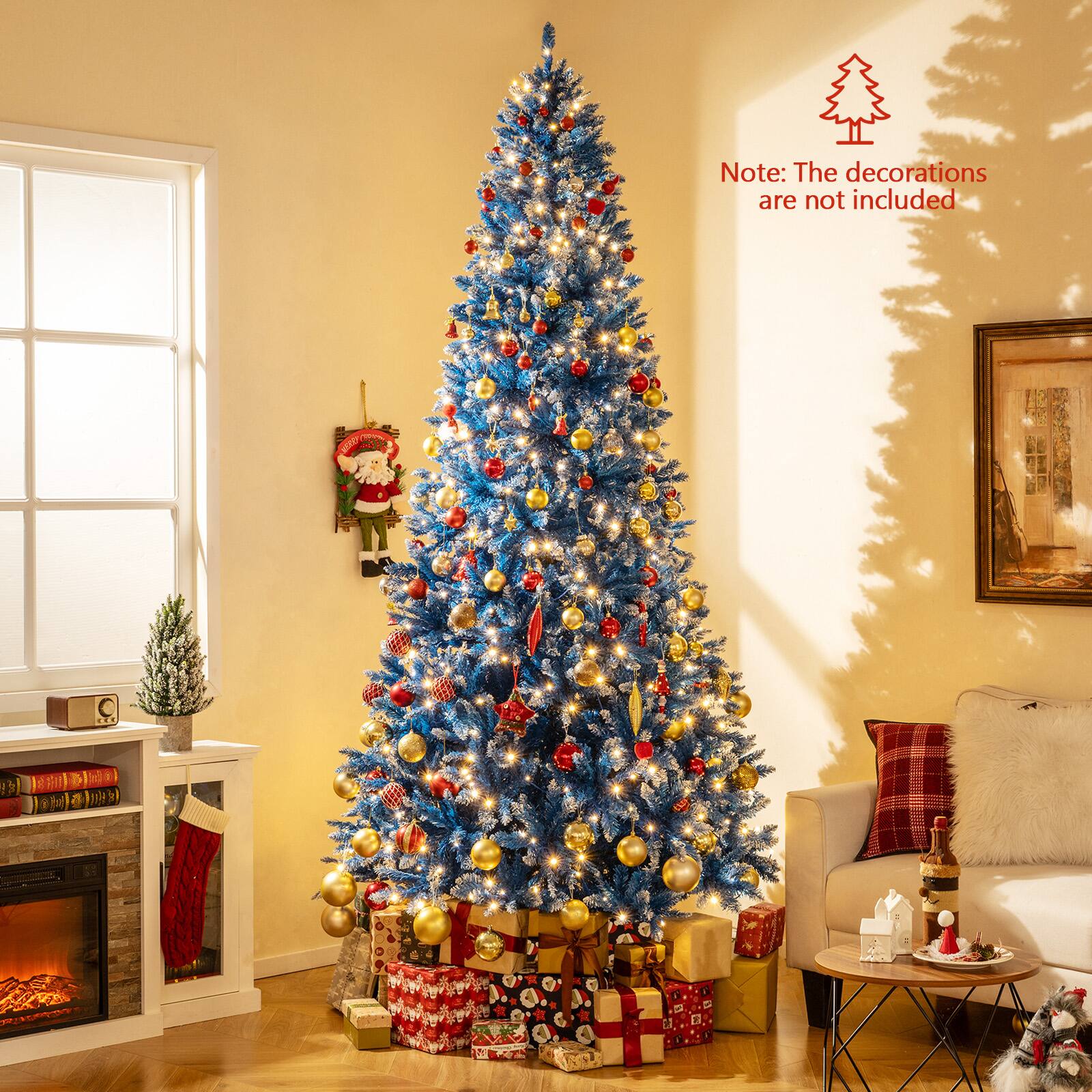 Note: The decorations are not included.