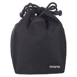 Unique Bargains - Soft Drawstring Lens Case, with Cotton Pad 3.94"x3.94" Thick Fleece Cloth for SLR Lens, Water Cups - Black