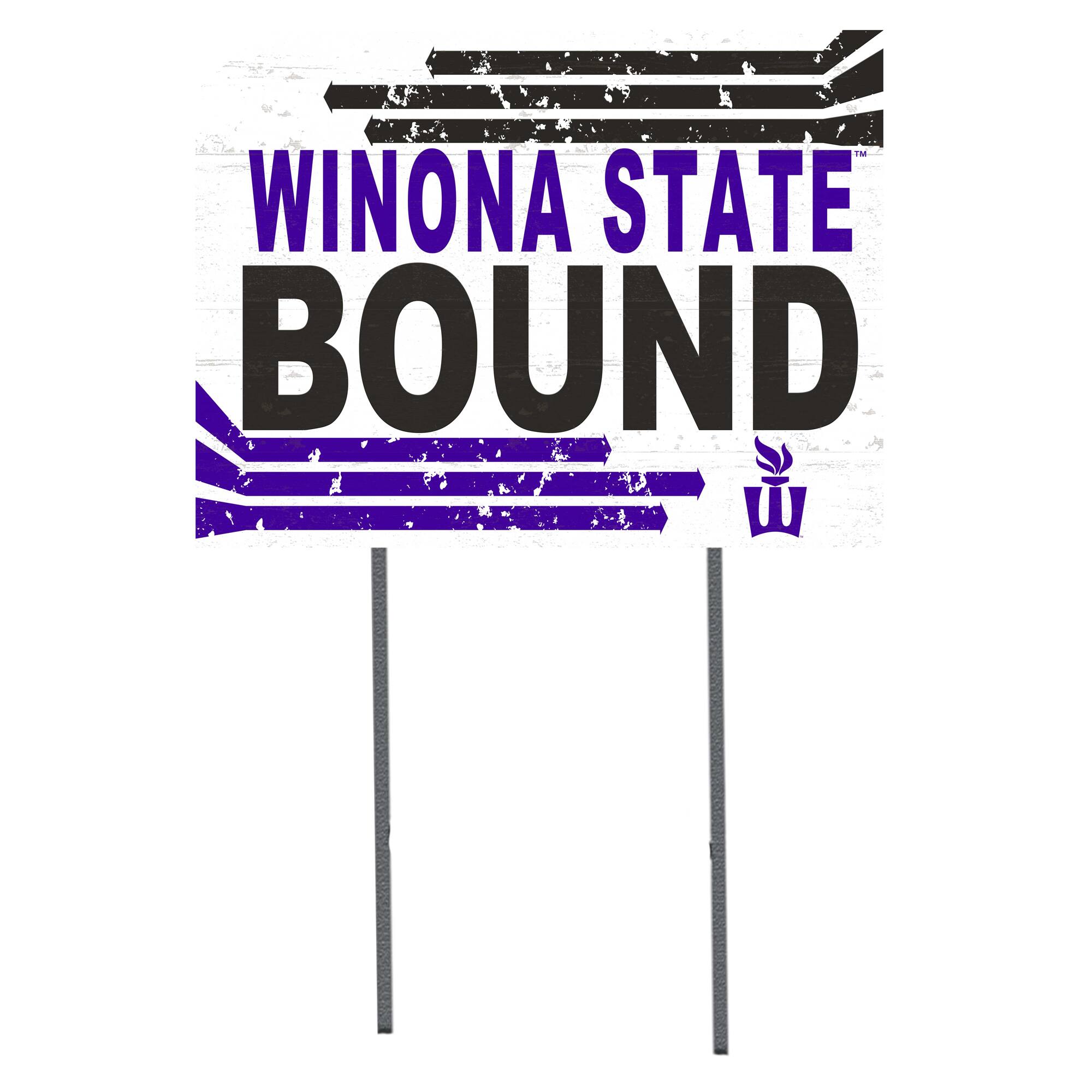 Winona State Warriors 18'' x 24'' Bound Yard Sign