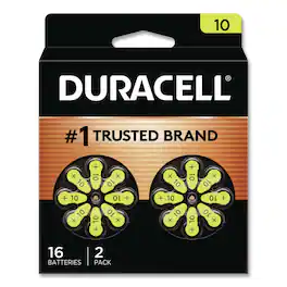 Duracell - DA10B16 No. 10 Hearing Aid Battery (16/Pack)