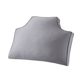 Gracie Mills - Cypria Oversized 100% Cotton Canvas Headboard Pillow - Gray