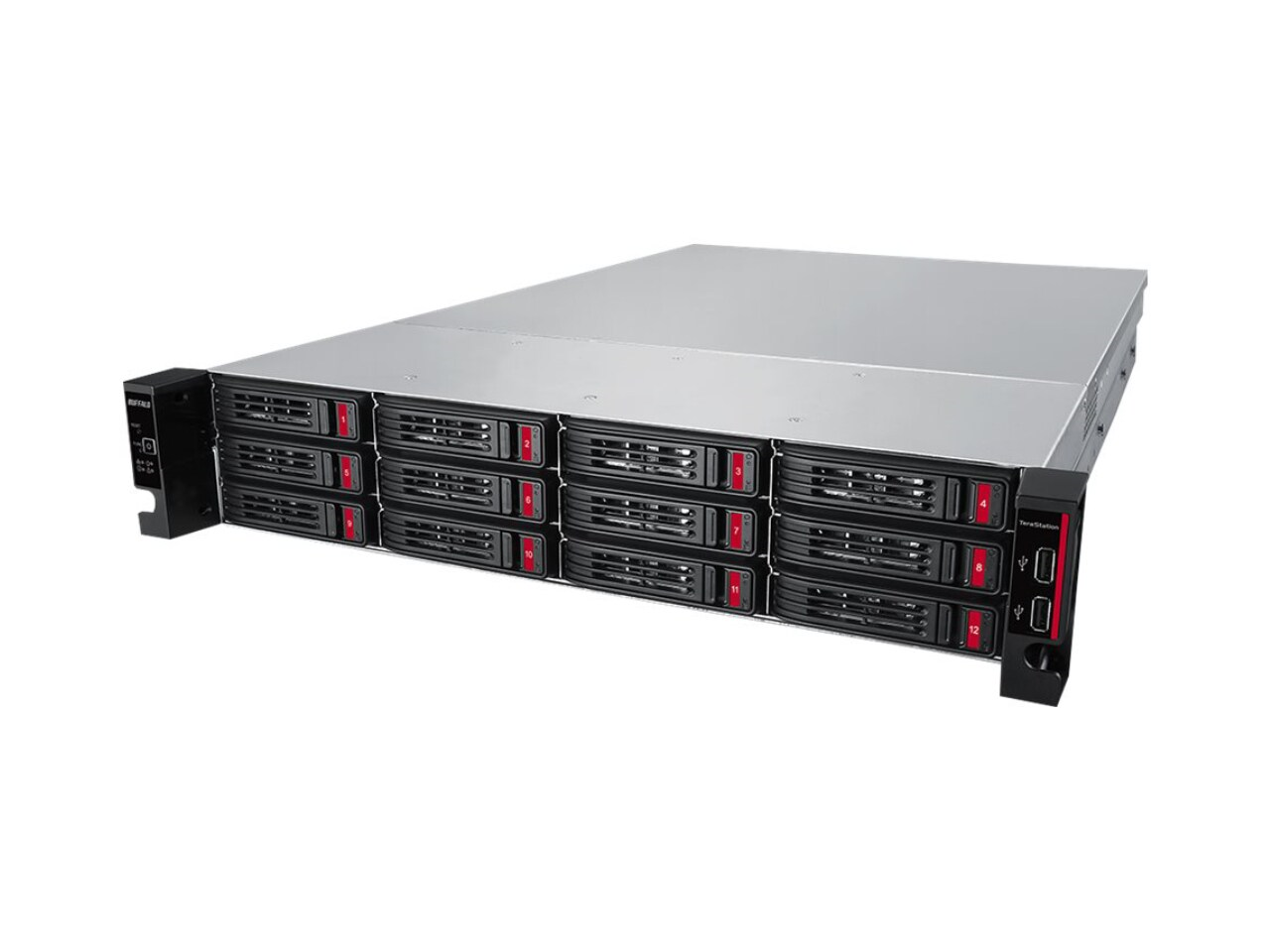 Alt View 1. Buffalo Technology - BUFFALO TeraStation TS51220RH3204 4-Bay 32TB NAS w/ Enterprise HDDs - Black.