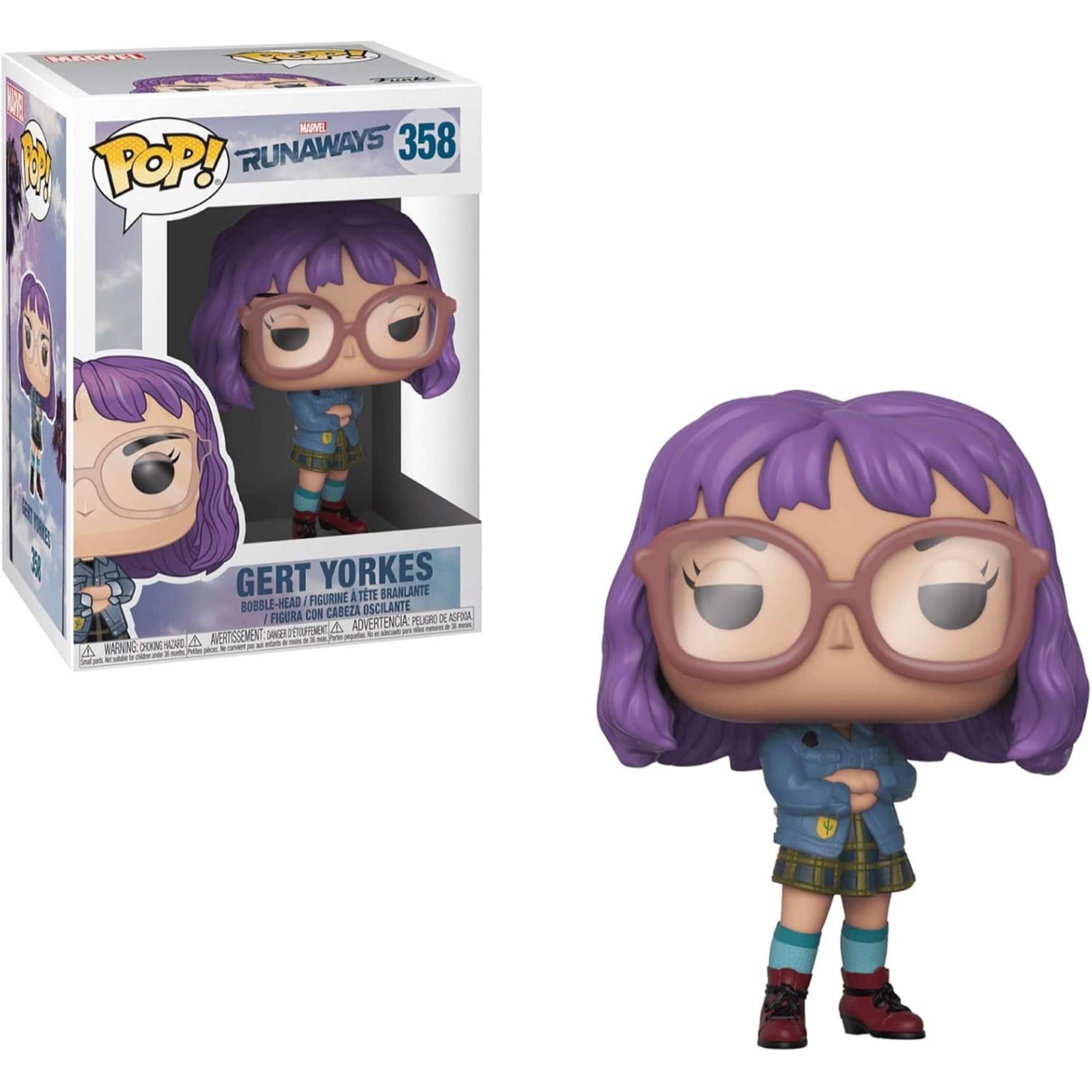 Photos - Action Figures / Transformers Funko Marvel's Runaways Gert Yorkes Pop! Vinyl Figure #358 - Purple FU32668-AA