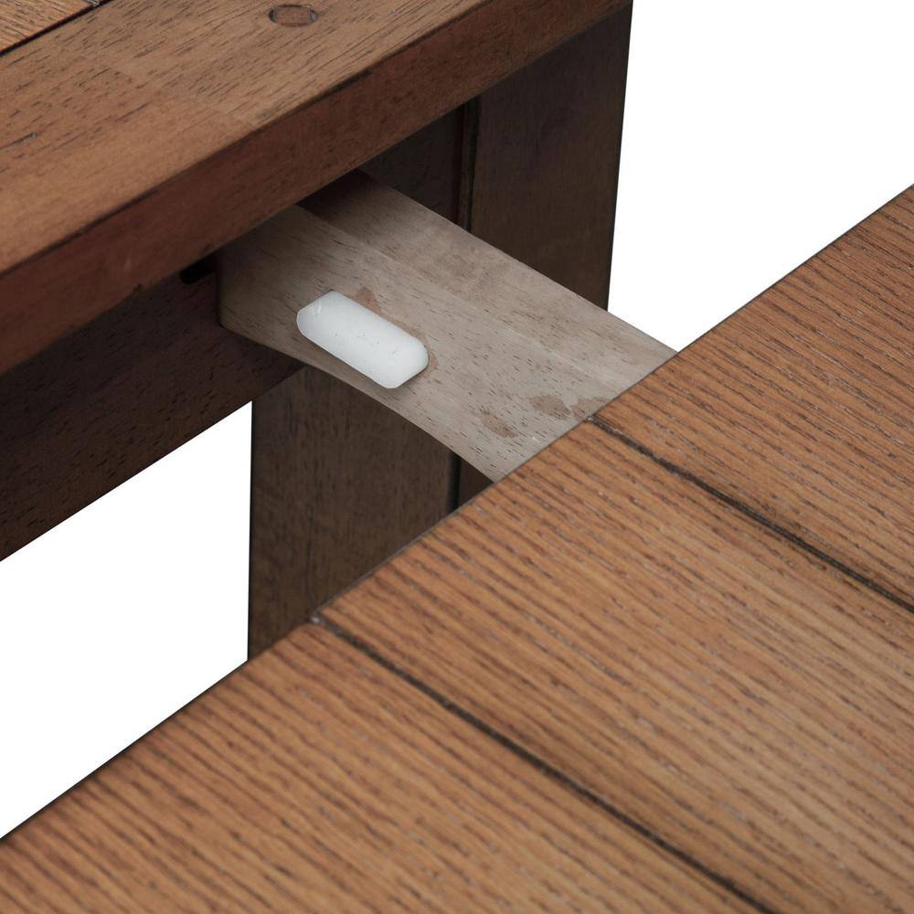 Alt View 4. Liberty Furniture Industries - Treasures Retractable Leg Table - Oak in Rustic Oak - Brown.