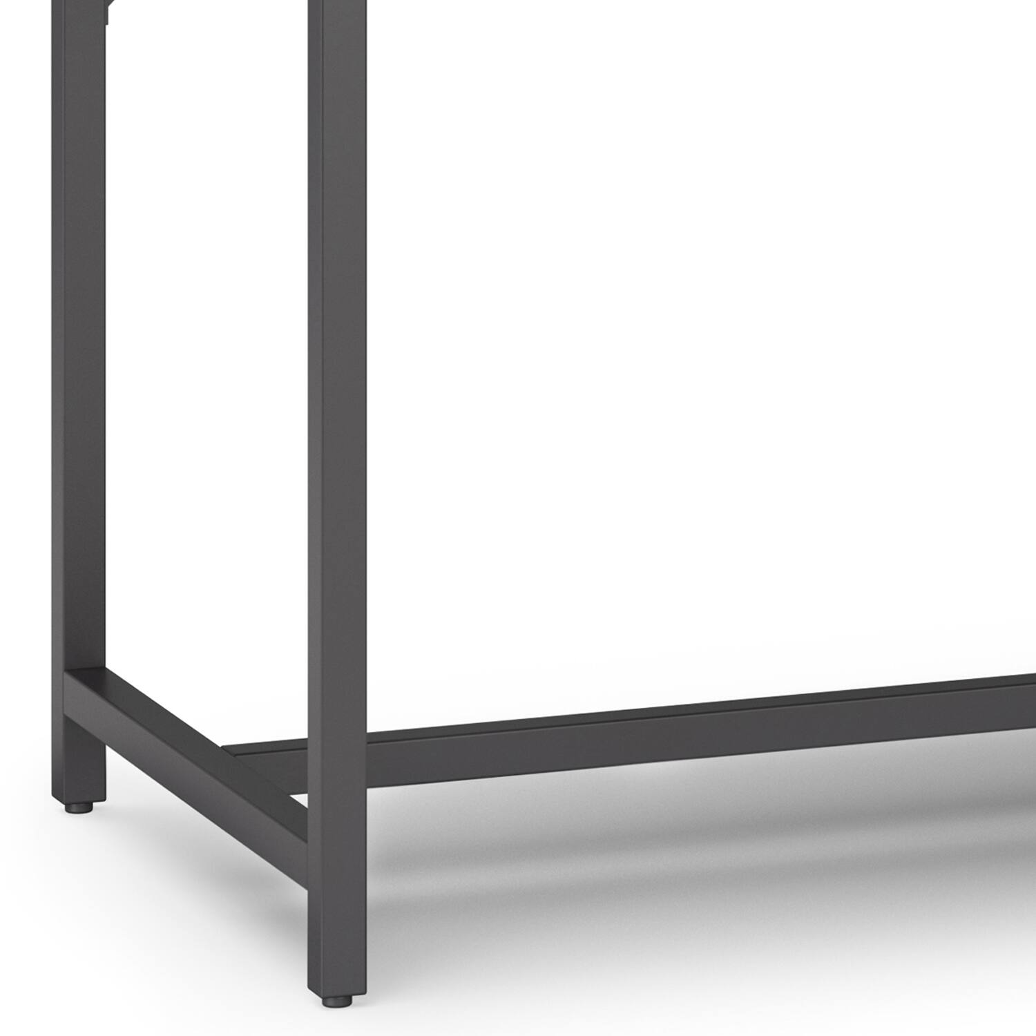 Alt View 5. Simpli Home - Banting SOLID HARDWOOD Industrial 72 inch Wide Desk in Medium Saddle Brown - Medium Saddle Brown.