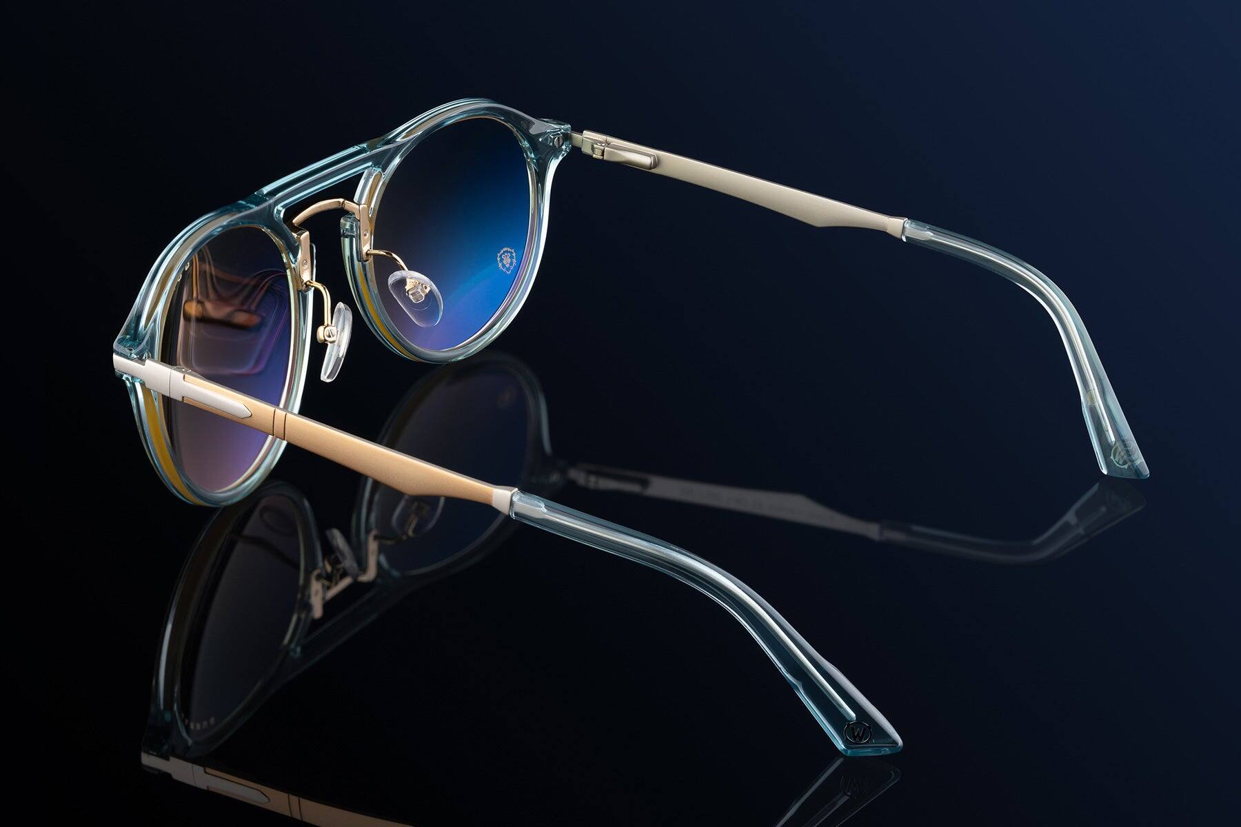 Alt View 9. GUNNAR - GUNNAR Gaming Glasses  - World of Warcraft Alliance Edition, Blue Crystal, Amber Lens- Blue Light Block, Relieve Dry Eye - Blue Crystal.