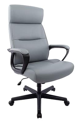 Staples - Staples® Rutherford Ergonomic Faux Leather Swivel Executive Chair, (58677V) - Gray