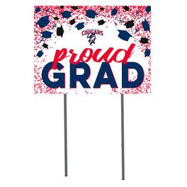 Jardine - Columbus State Cougars 18" x 24" Proud Grad Yard Sign - White