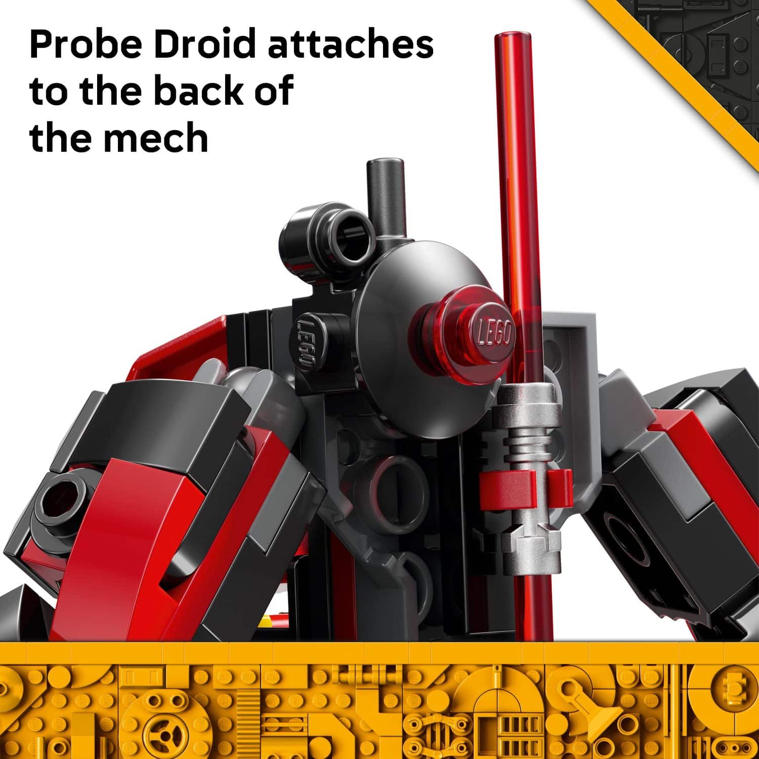 Probe Droid attaches to the back of the mech.
