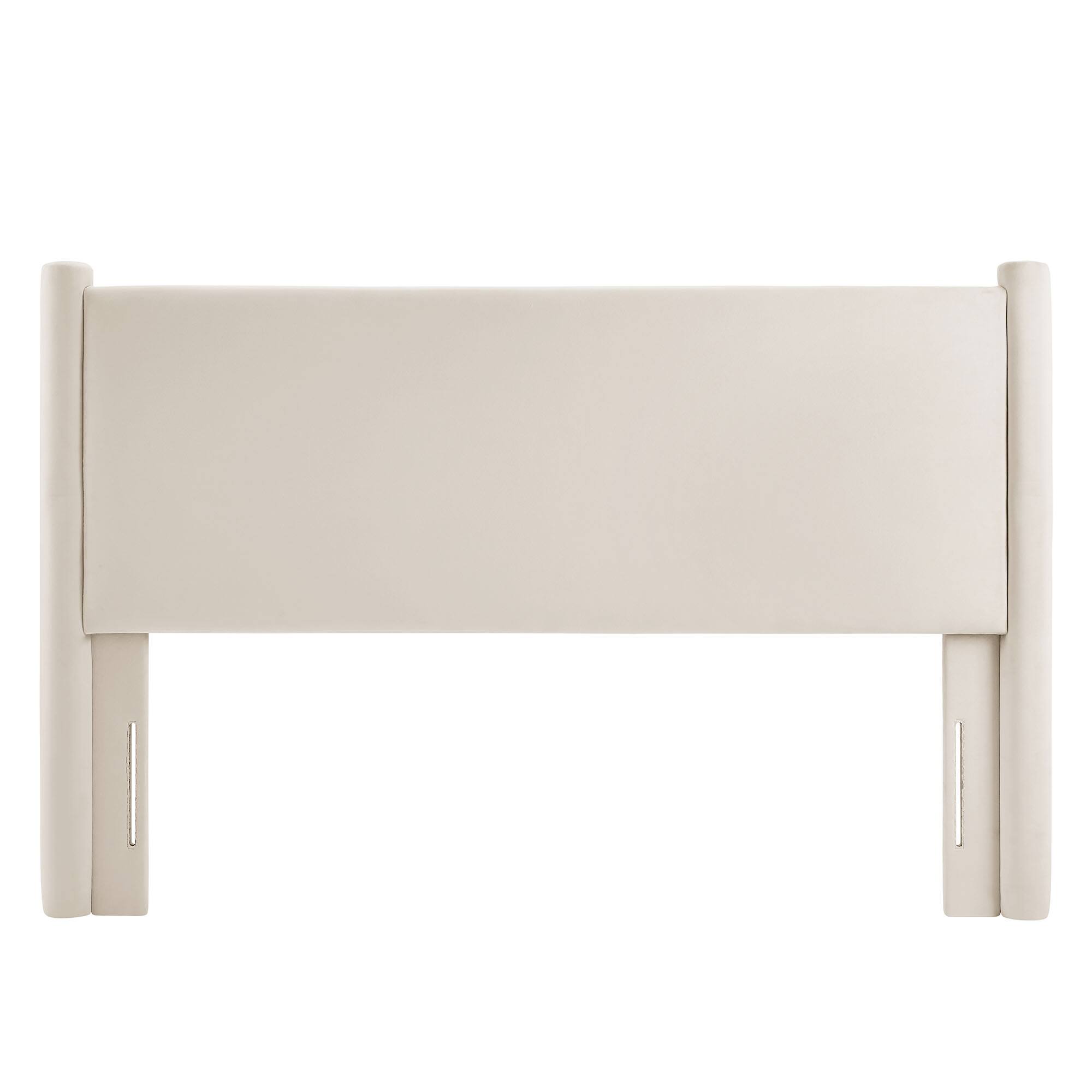 Back. Modway - Rael Performance Velvet Full Headboard by Modway - Ivory.