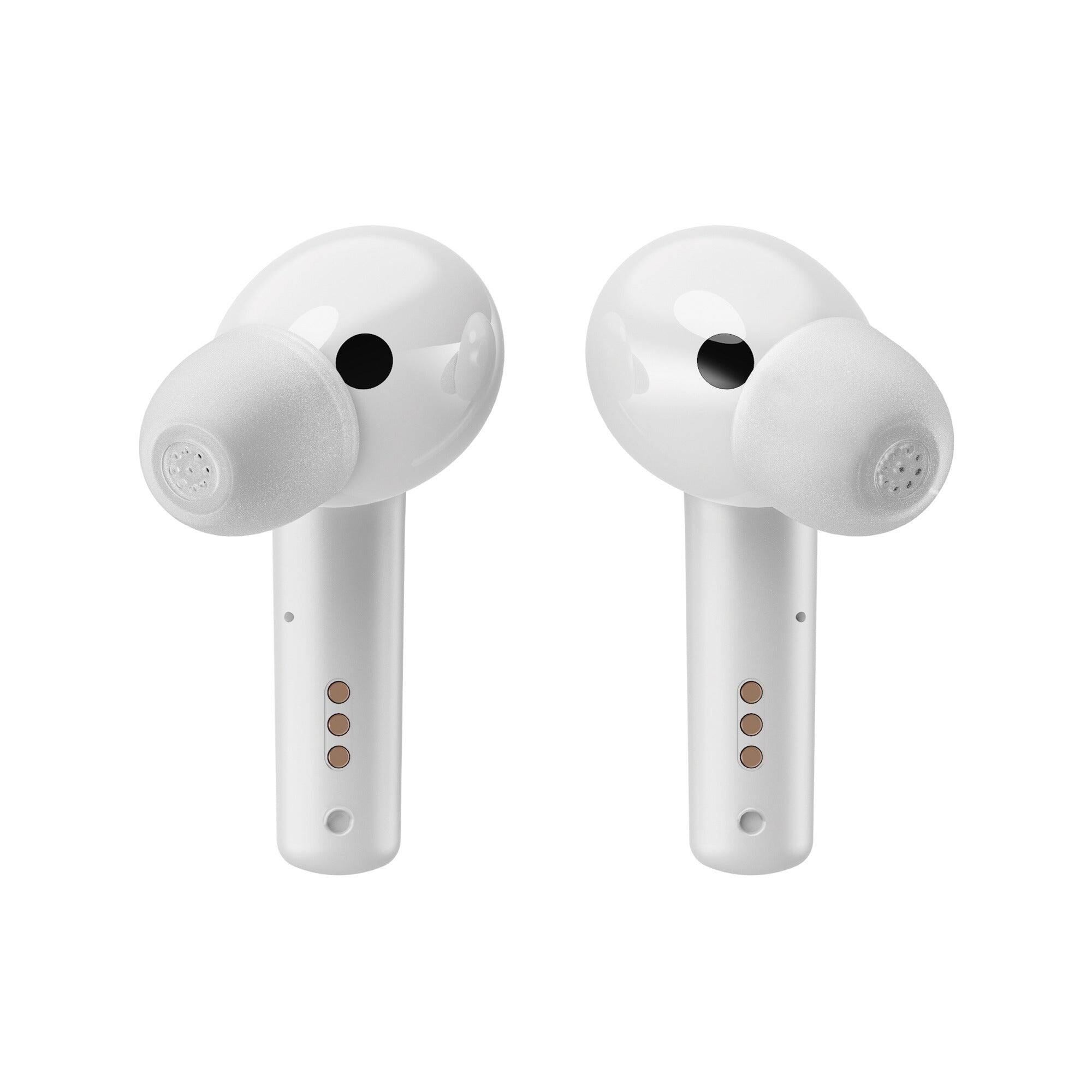 Back. Harmonix - Elevate Self-Fitting OTC Hearing Aids - Rechargeable with Charging Case, Bluetooth Streaming, 4 Programs - White.