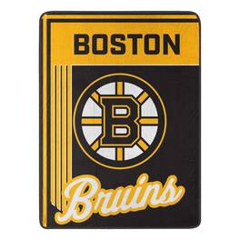 Sweet Home Collection - NHL Boston Bruins 46" x 60" Raschel Throw Blanket - Black