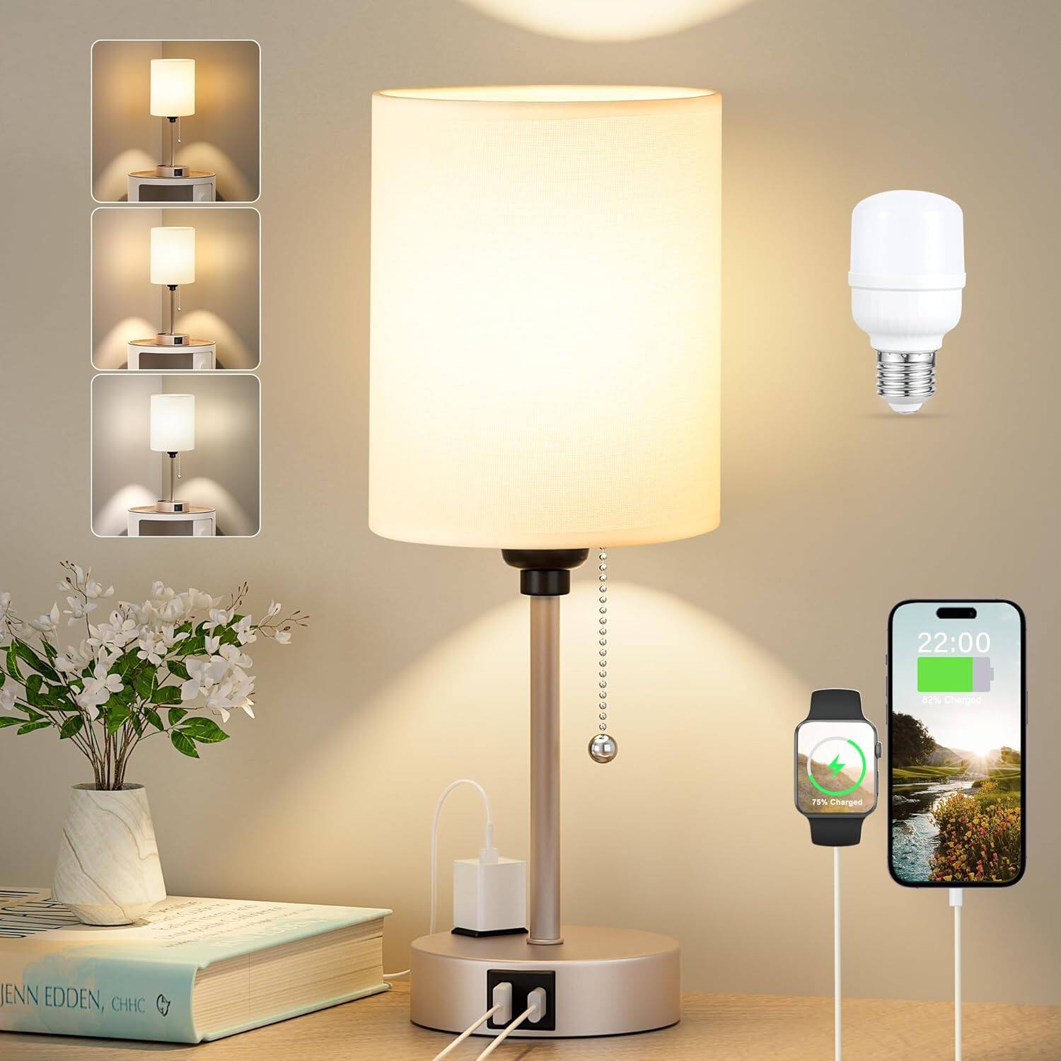 White - Light Gold-14.6in