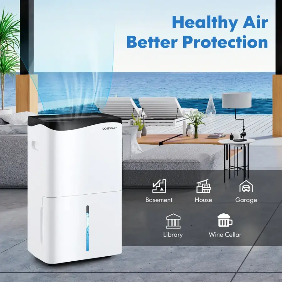 Healthy Air Better Protection COSTWAY Basement House Garage Library Wine Cellar