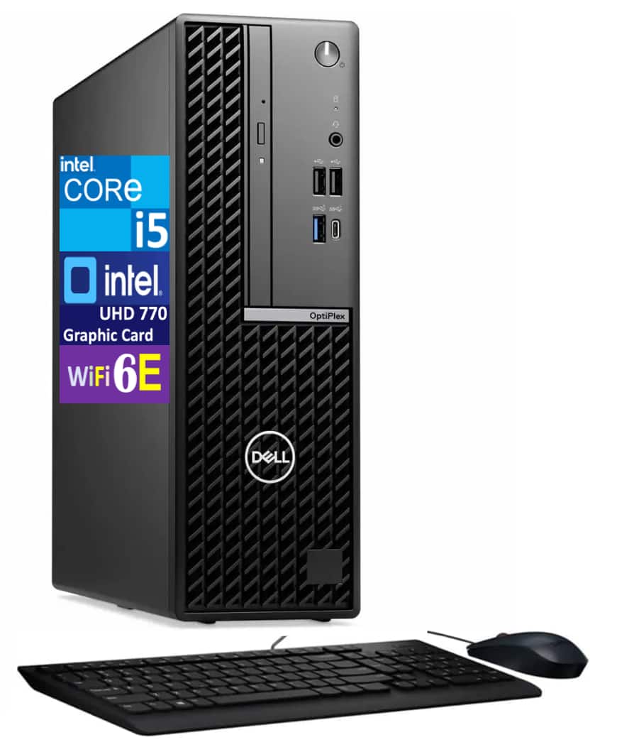 Dell - Optiplex Mini Desktop (i5-14500, 64GB, 2TB SSD, UHD 770, Win 11 Pro ) - Black