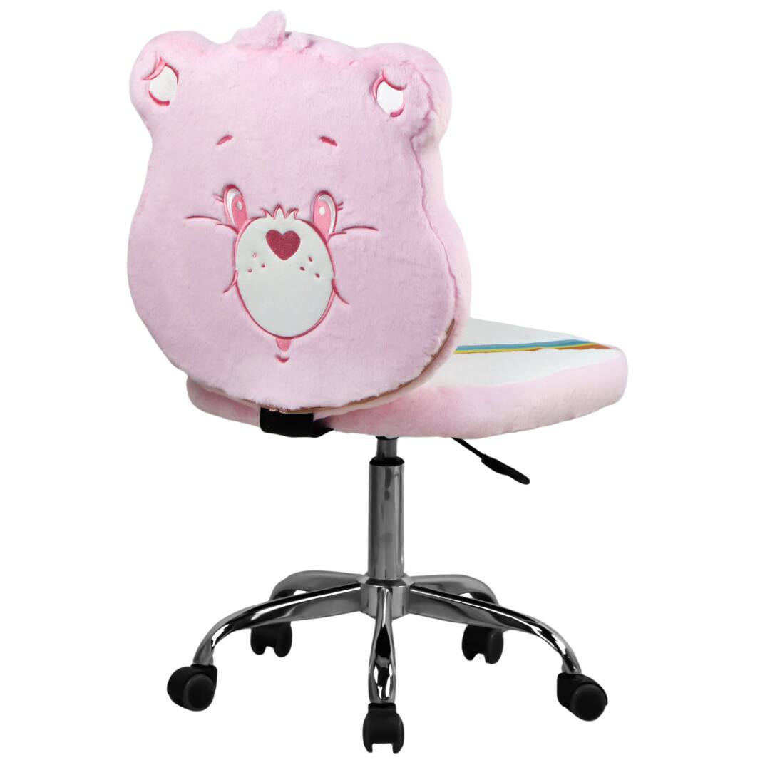 Left. Impressions Vanity Co. - Care Bears™ Cheer Bear Swivel Vanity Chair - Pink.