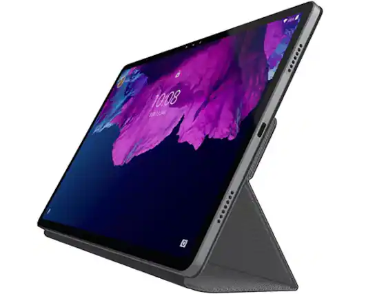 Front. Lenovo - LENOVO P11 PRO FOLIO CASE - GRAY - Grey.