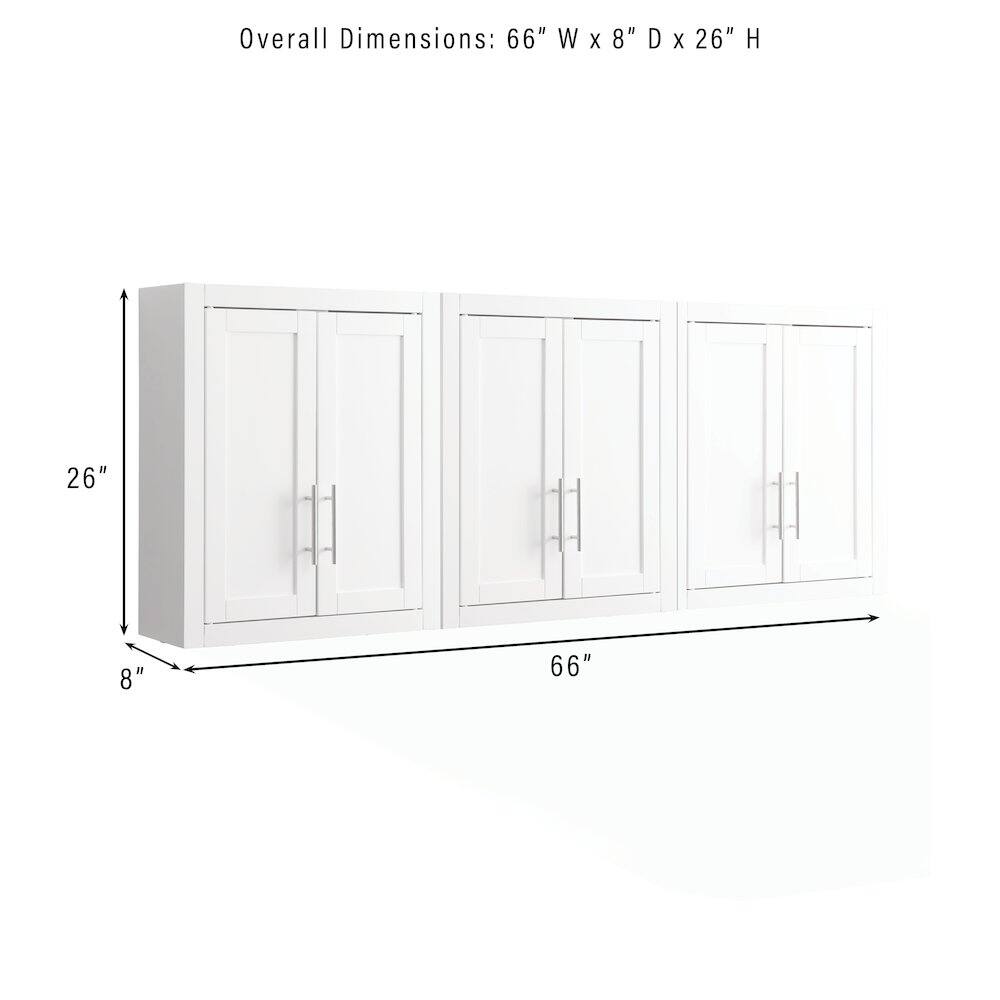 Overall Dimensions: 66" W X 8" D X 26" H