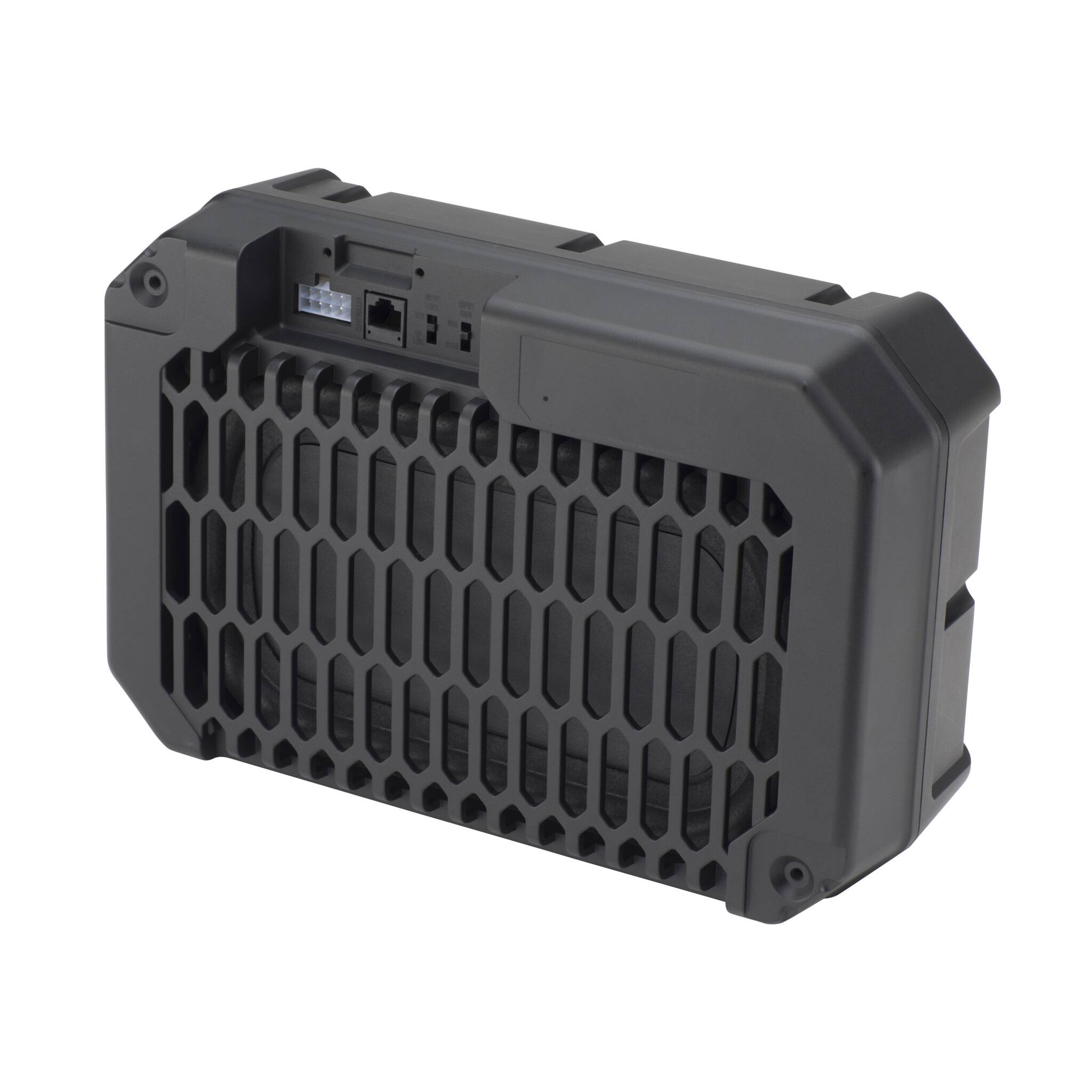 Back. Pioneer - Compact Amplified Subwoofer with a built-in 250 W (Max.) amplifier for under-seat or limited space applications. - Black.