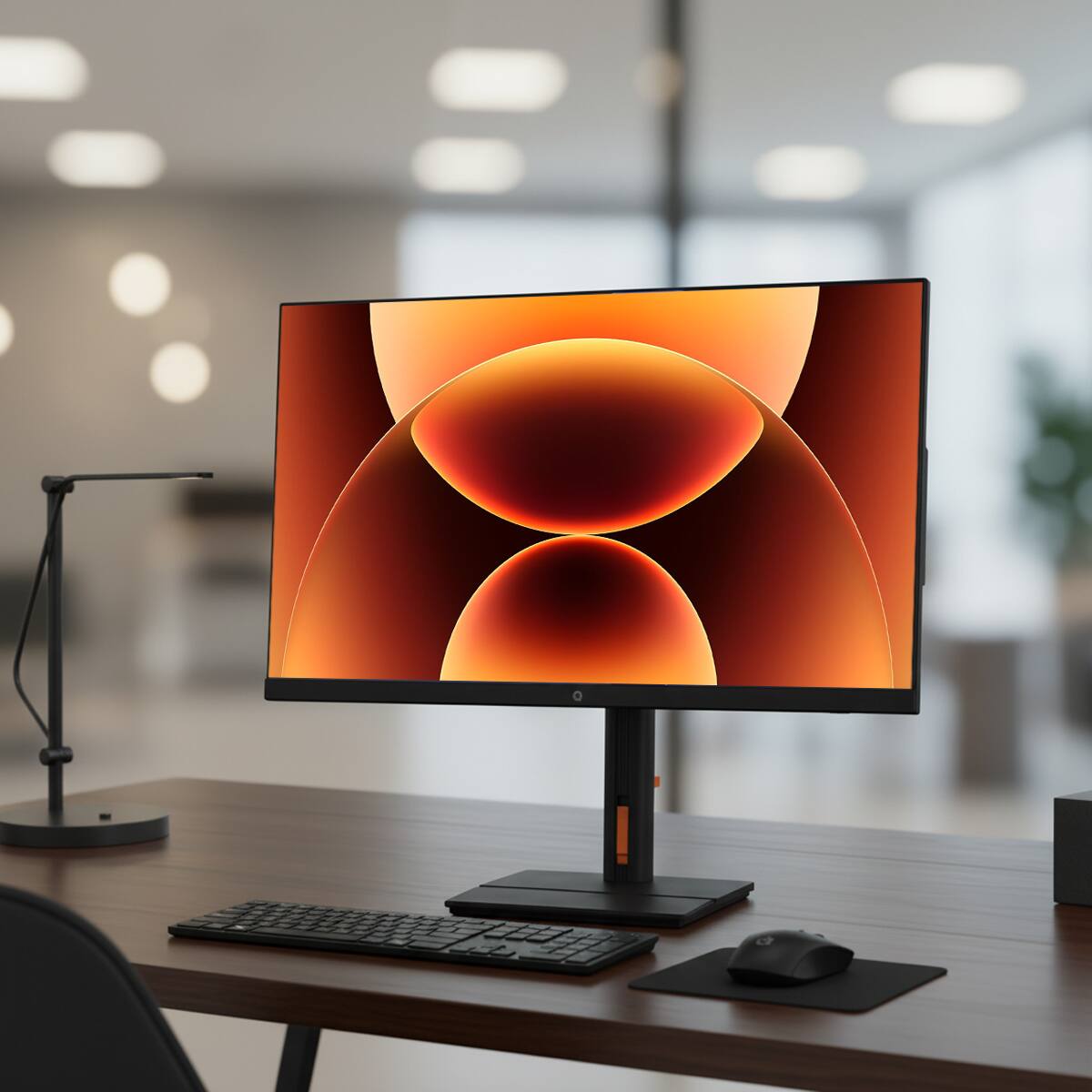 Alt View 4. Qian - Qian Helios 27" All‑in‑One – Intel Core i5‑1135G7, 16GB DDR4, 512GB NVMe SSD, Wi‑Fi 6, FHD Display, 5MP Webcam - Black.