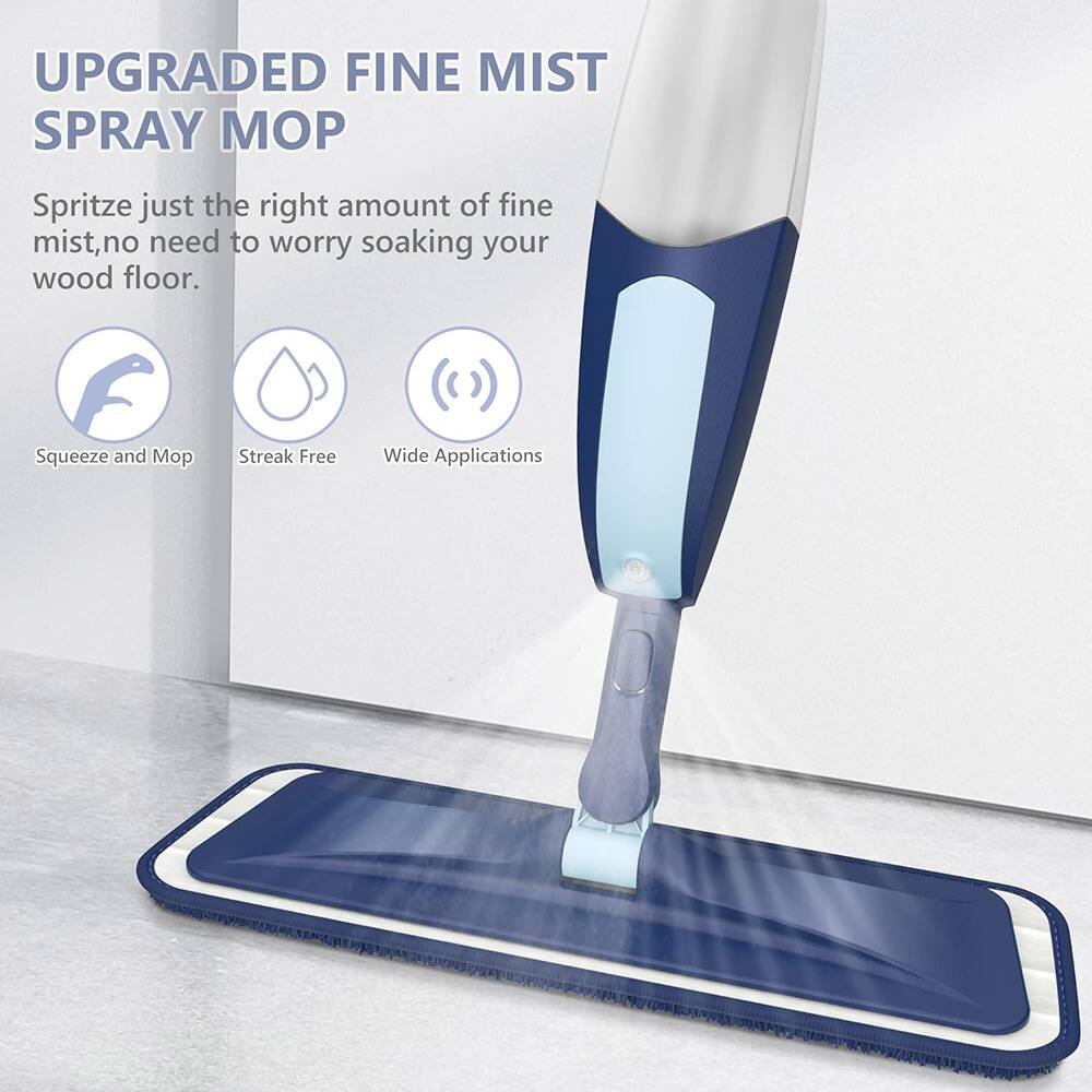 UPGRADED FINE MIST SPRAY MOP

Spritz just the right amount of fine mist, no need to worry soaking your wood floor.

- Squeeze and Mop
- Streak Free
- Wide Applications