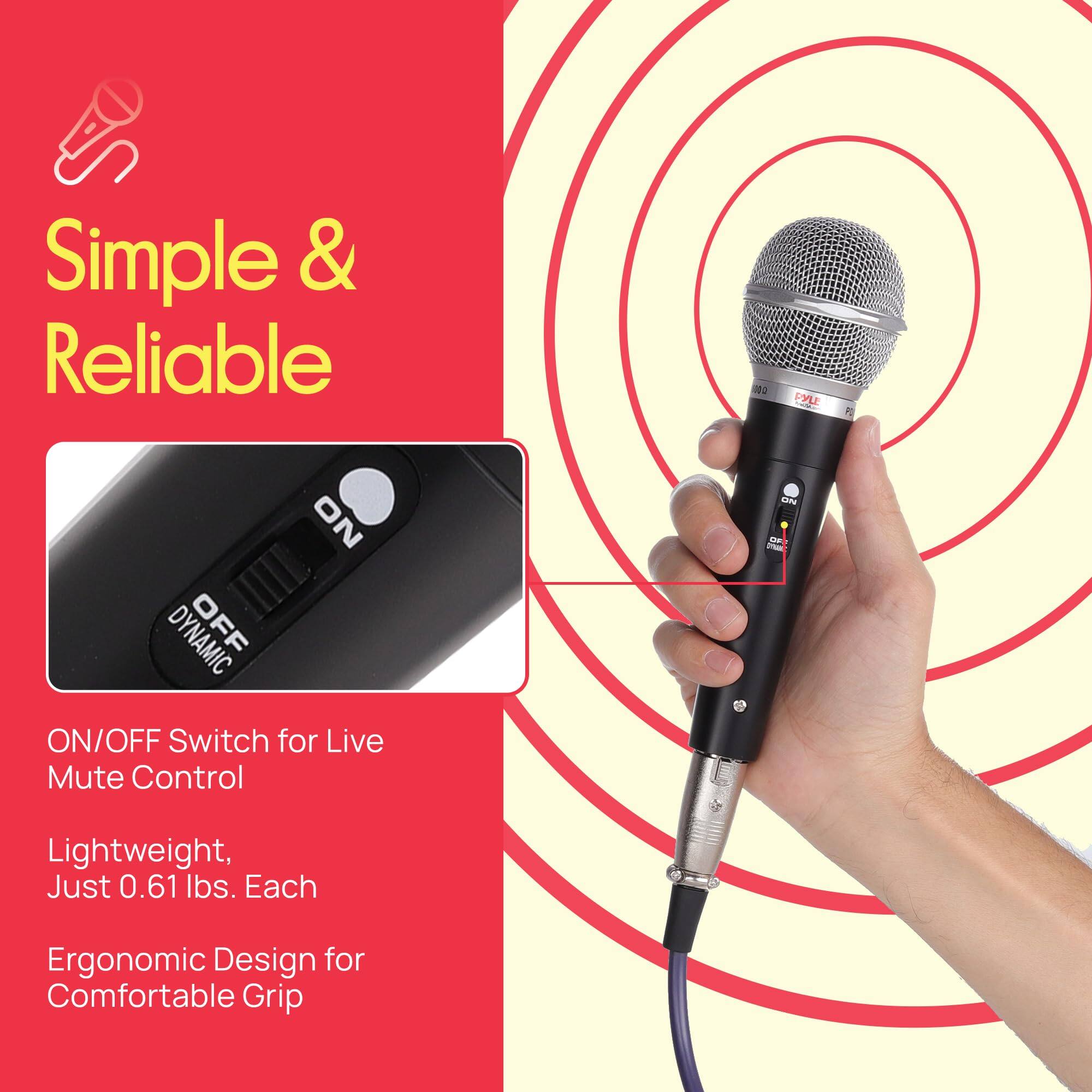 Simple & Reliable

- 2 EYE 6 NO DYNAMIC OFF ON/OFF Switch for Live Mute Control
- Lightweight, Just 0.61 lbs. Each
- Ergonomic Design for Comfortable Grip