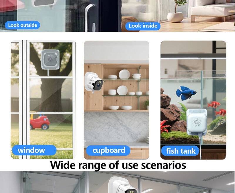 Look outside  
Look inside

window  
cupboard  
fish tank

Wide range of use scenarios