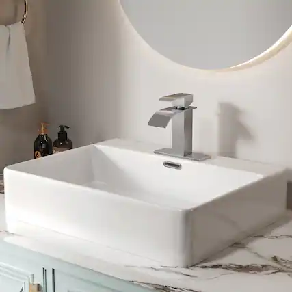 Front. Bothwa Home - Bothwa Home BF-KTDP1301-BN 6 - Inch Harlow Single Handle Bathroom Faucet in Brushed Nickel Finish - Brushed Nickel.