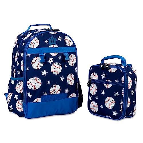 Front. Pacoar Cade - Unisex Kid's Duet Backpack With Lunch Bag Set  Baseball One Size - Baseball.