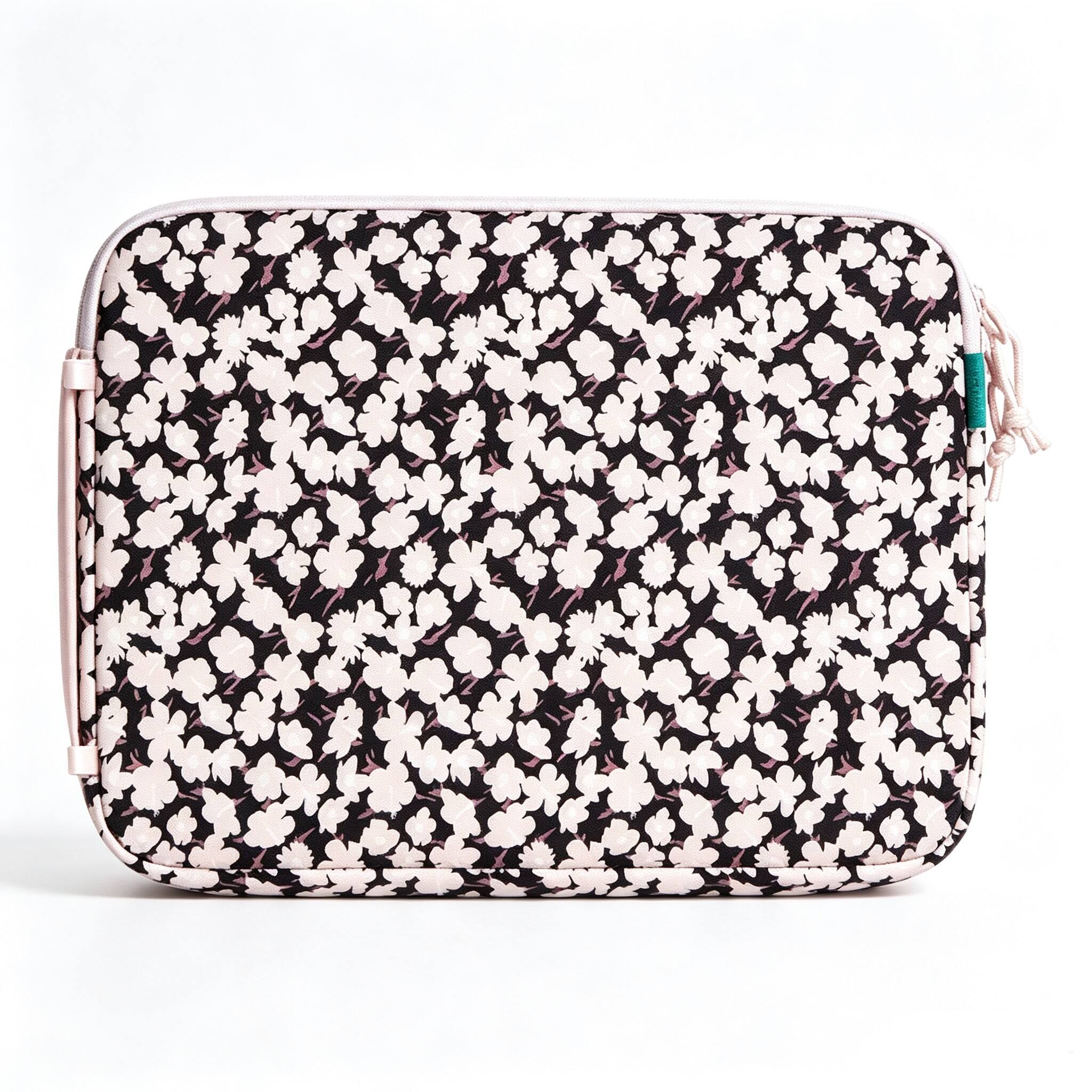 Left. Bagsmart - Crush 14" Laptop Sleeve with Adjustable Straps, Shockproof Case for MacBook, Dell, HP, Lenovo, Asus & Acer - Pink Meadow Mix.