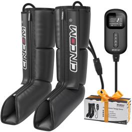CINCOM - Leg Recovery System with Air Compression - Foot & Calf 069A - Black