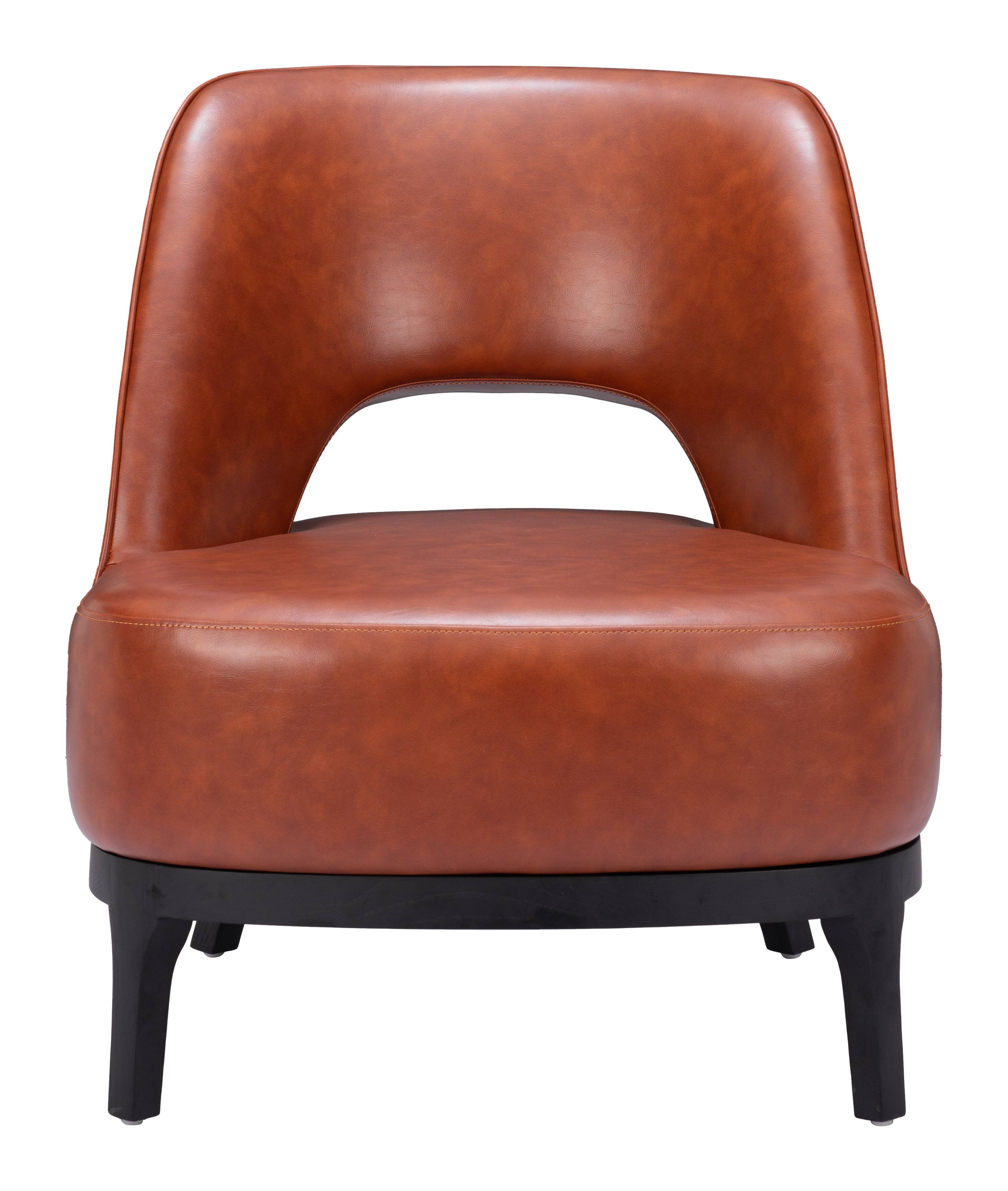 Alt View 1. Hivvago - Mistley Accent Chair Brown - Brown.