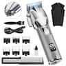 NEXPURE - Cordless Hair Clippers for Men 6800RPM High Torque with 6 Guide Combs LED Display Rechargeable