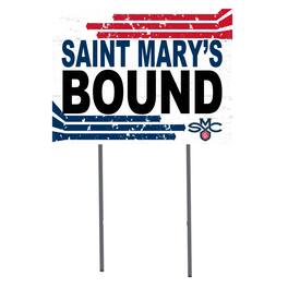 Jardine - Saint Mary's Gaels 18" x 24" Bound Yard Sign - White
