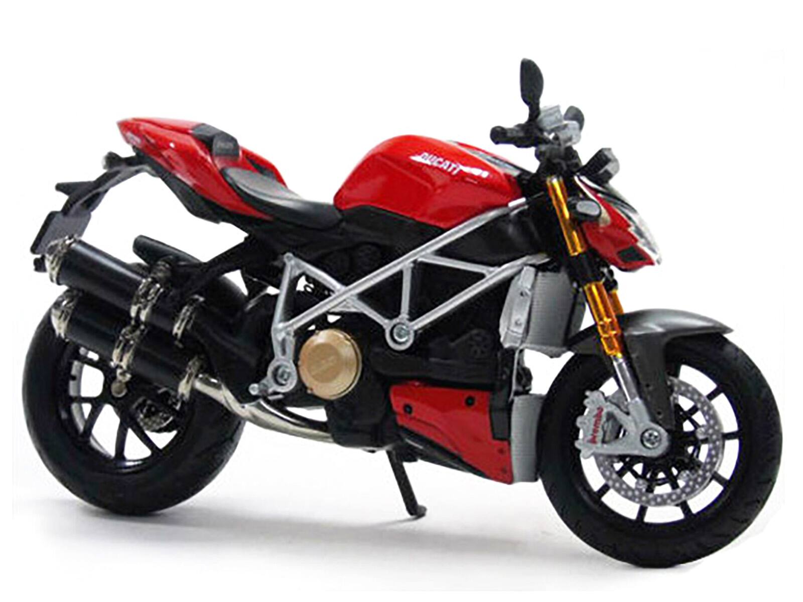 Alt View 1. Maisto - Ducati Mod Streetfighter S Red 1/12 Diecast Motorcycle Model by Maisto.