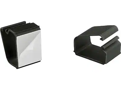 Front. Master Manufacturing - Master Manufacturing Cord Away Cable Clips, Black (00204) - Black.