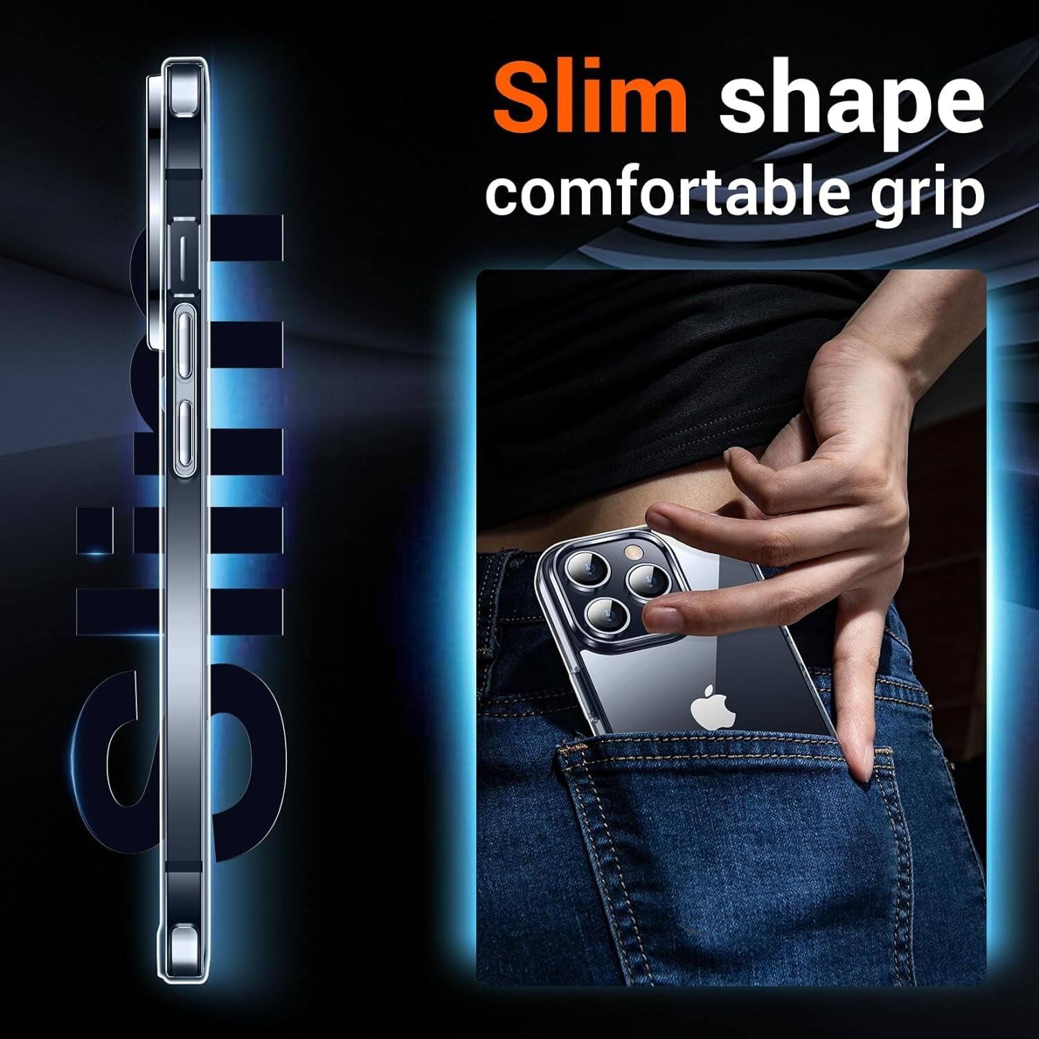 Slim shape, comfortable grip