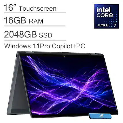 16" Touchscreen
Intel Core Ultra 7
16GB RAM
2048GB SSD
Windows 11 Pro Copilot+PC