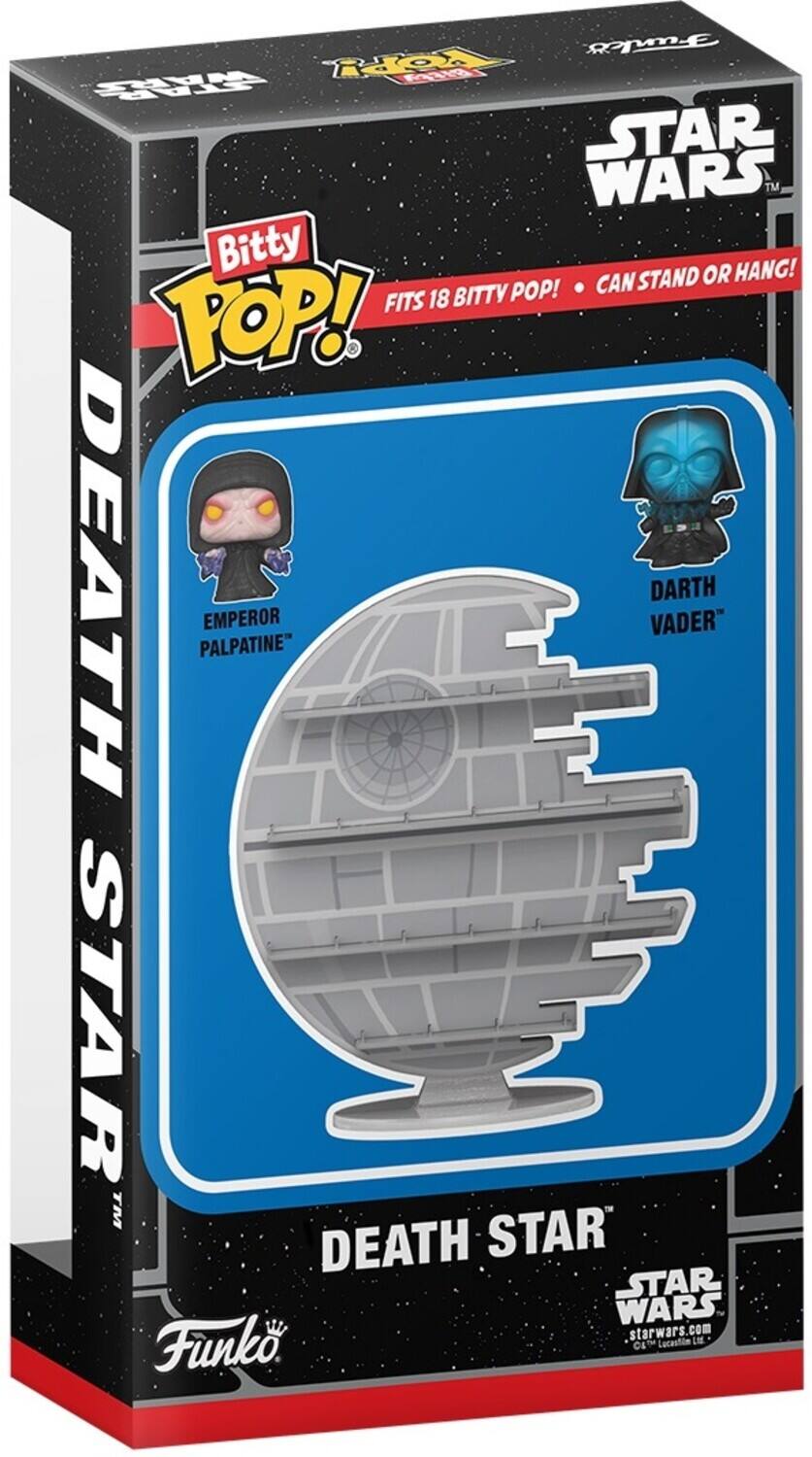 Funko Bitty Pop! Can Stand or Hang! Fits 18 Bitty Pop! Death Star Star Wars Star Wars.com Emperor Palpatine Darth Vader