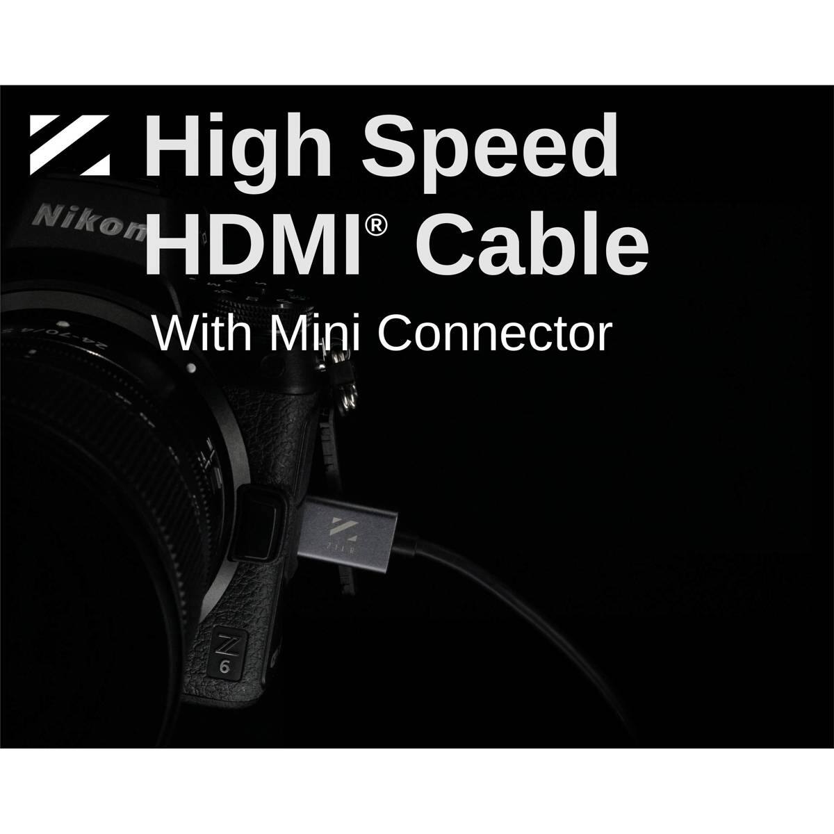 High Speed Nikon HDMI Cable With Mini Connector