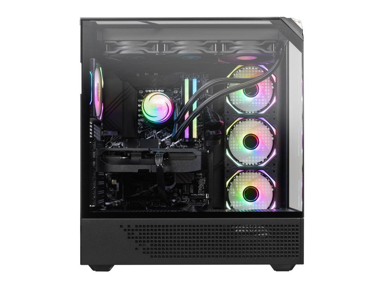 Alt View 2. iBUYPOWER - iBUYPOWER Element Pro Gaming PC - Intel Ultra 9, RTX 5080, 32GB DDR5, 2TB SSD, Win 11 - Black.