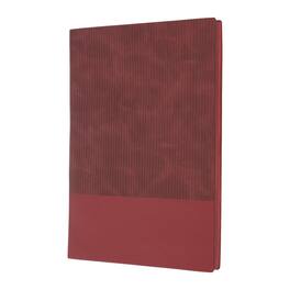 Unique Bargains - Hardcover Leather Lined Journal, 100 Pages 8.3x5.7" A5 Lined Diary Notebook for Office Home Writing - Red