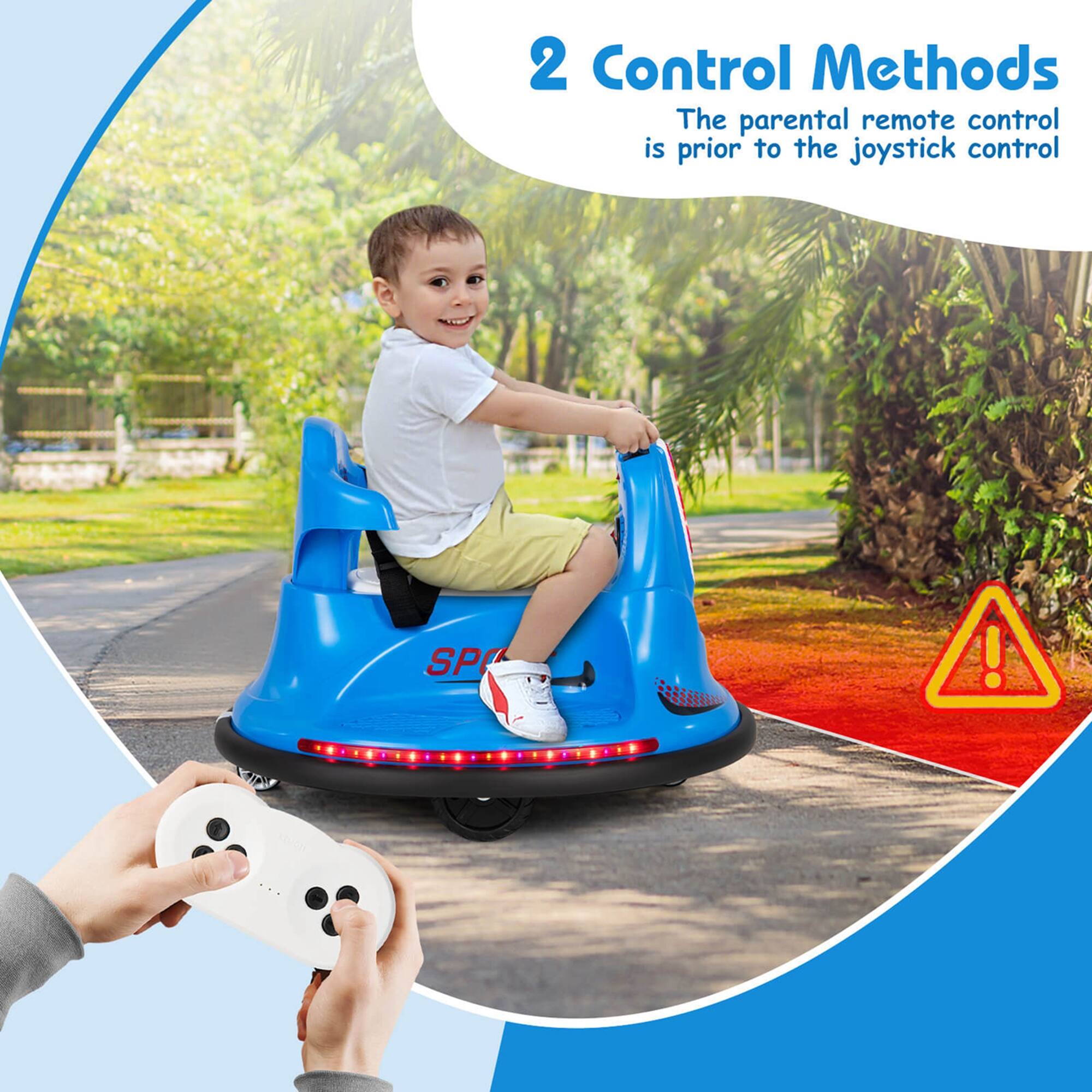 2 Control Methods  
The parental remote control is prior to the joystick control