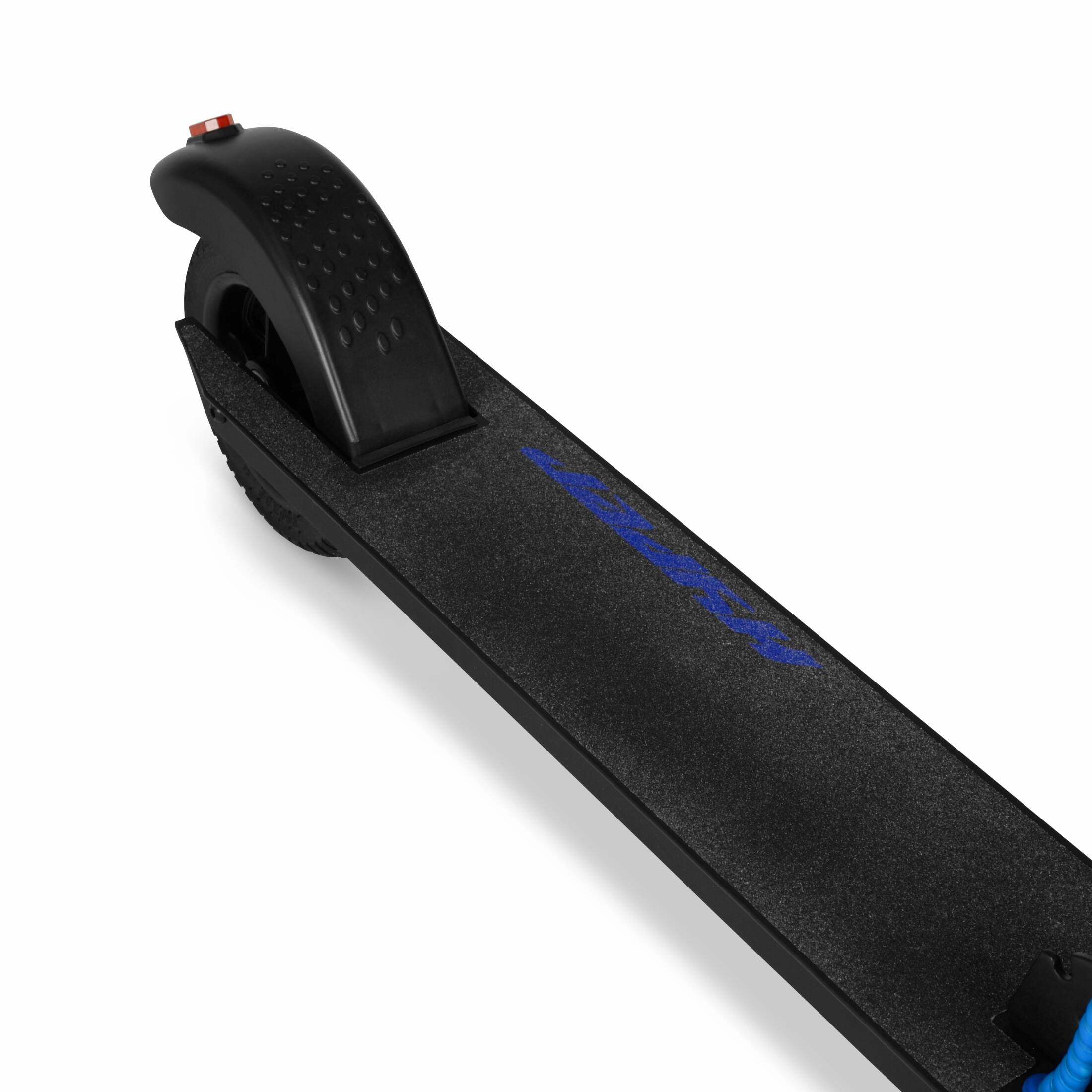 Alt View 9. Hyper - SKUTE X Adult & Teen Foldable Lithium Electric Scooter - 15MPH Speed - 12 Mile Range - Throttle -UL APPROVED & CERTIFIED - Black/Blue.