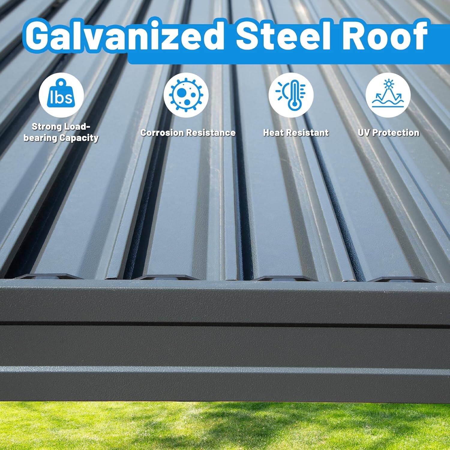 Galvanized Steel Roof

- Strong Load-bearing Capacity
- Corrosion Resistance
- Heat Resistant
- UV Protection